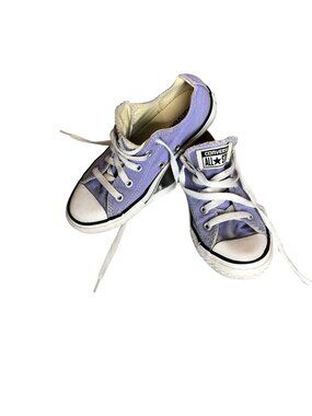 Converse All Star Chuck Taylors Purple White Girls 1 Low Top Sneakers Shoes